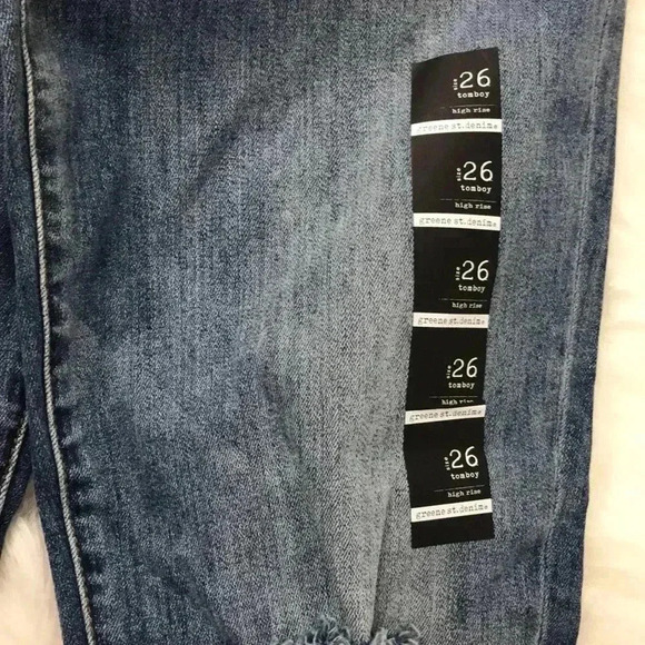 Greene St Denims High Rise Distressed Tomboy Jeans - Picture 7 of 7